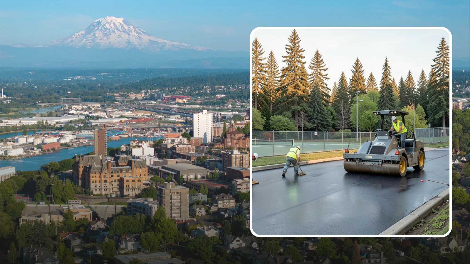 Court Resurfacing (Acrylic) in Tacoma, Pierce County, WA - An acrylic resurfacing service that restores tennis, pickleball, and basketball courts across Western Washington municipal...