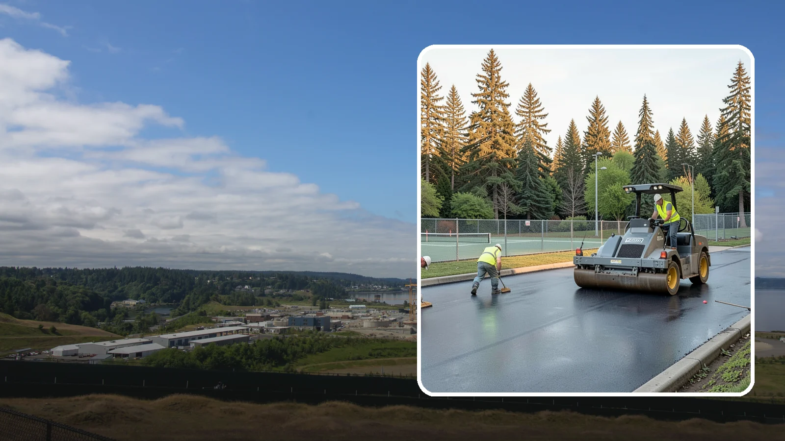 Court Resurfacing (Acrylic) in University Place, Pierce County, WA - An acrylic resurfacing service that restores tennis, pickleball, and basketball courts across Western Washington municipal...