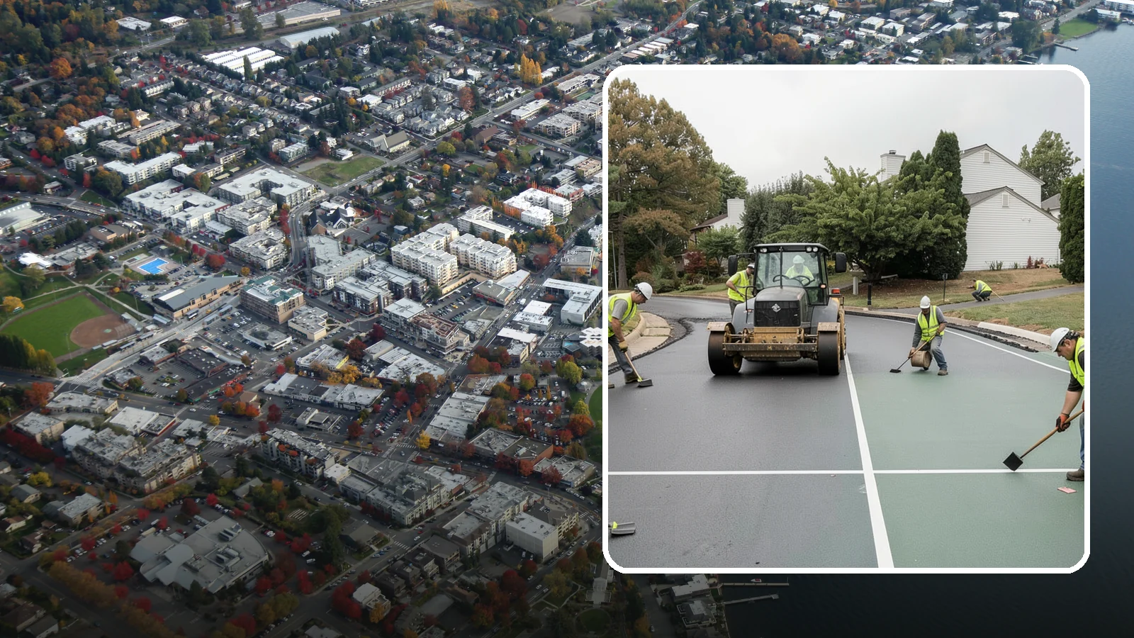 Court Resurfacing in Kirkland, King County, WA - Resurfacing of tennis, pickleball, and multi-sport courts to restore a safe, uniform playing surface.