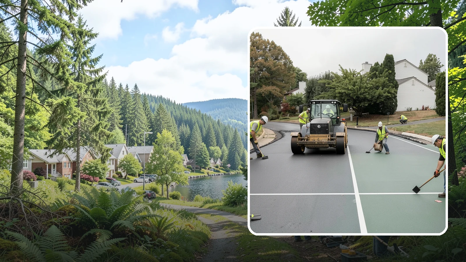 Court Resurfacing in Lake Forest Park, King County, WA - Resurfacing of tennis, pickleball, and multi-sport courts to restore a safe, uniform playing surface.