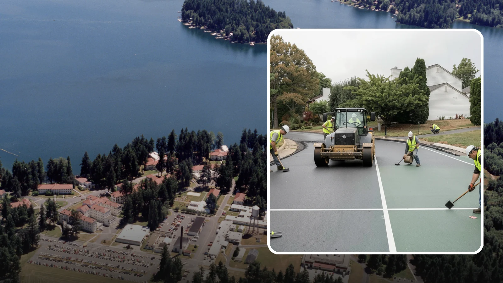 Court Resurfacing in Lakewood, Pierce County, WA - Resurfacing of tennis, pickleball, and multi-sport courts to restore a safe, uniform playing surface.
