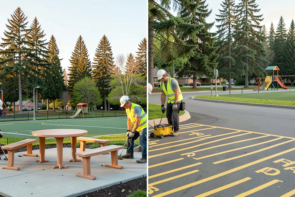Court Resurfacing in Lakewood, Pierce County, WA - Assess slab condition, cracking, and drainage with staff