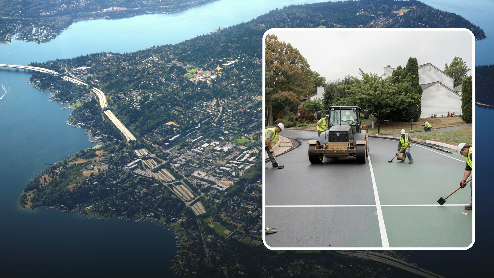 Court Resurfacing in Mercer Island, King County, WA - Resurfacing of tennis, pickleball, and multi-sport courts to restore a safe, uniform playing surface.