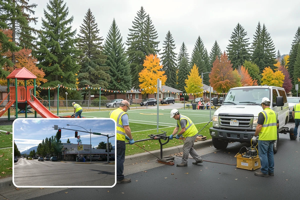 Court Resurfacing in North Bend, King County, WA - Removes trip hazards and restores true ball bounce