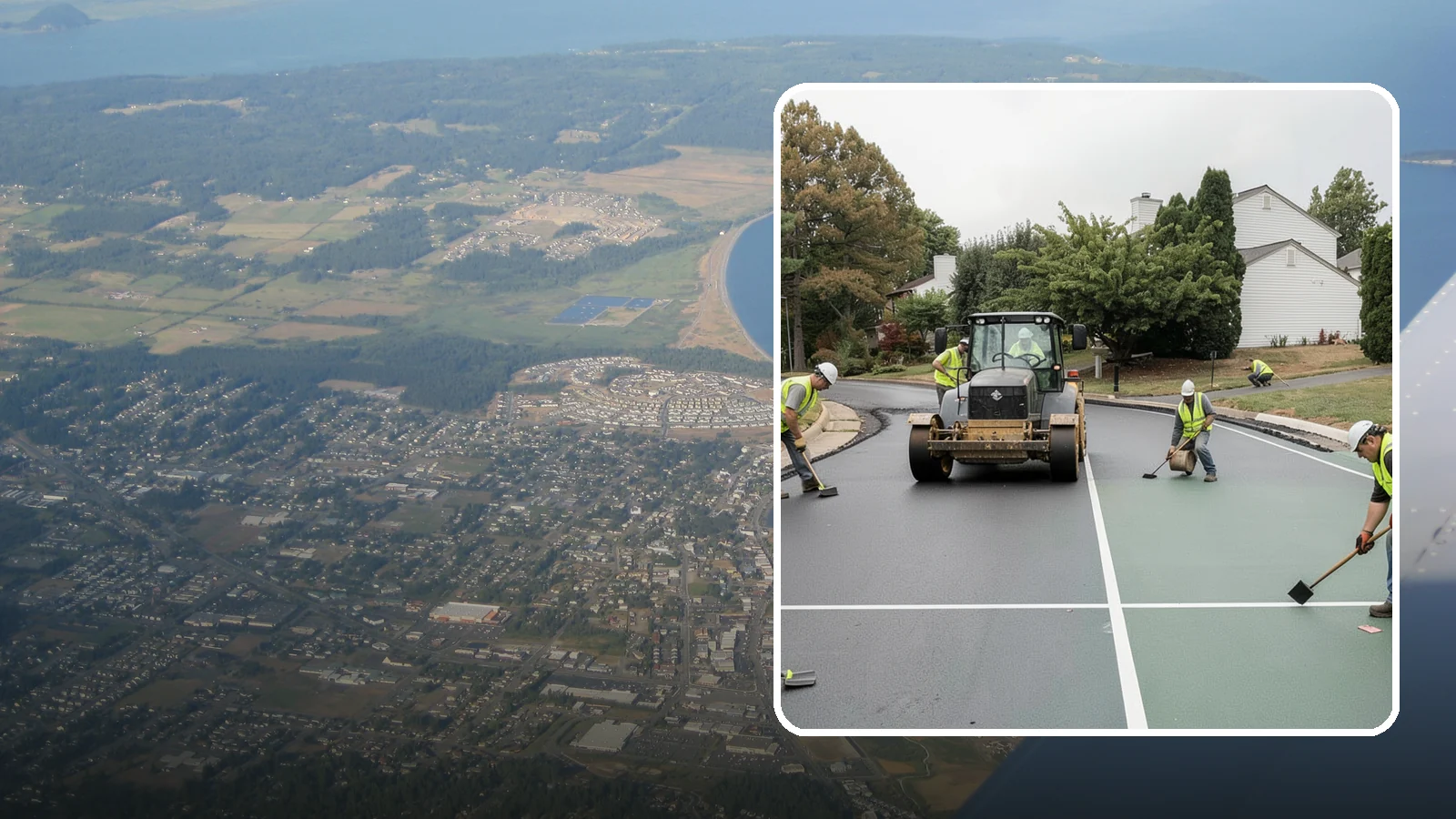 Court Resurfacing in Oak Harbor, Island County, WA - Resurfacing of tennis, pickleball, and multi-sport courts to restore a safe, uniform playing surface.