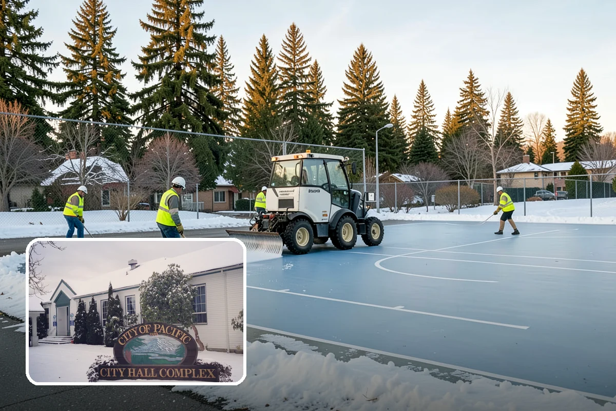 Court Resurfacing in Pacific, King County, WA - Removes trip hazards and restores true ball bounce
