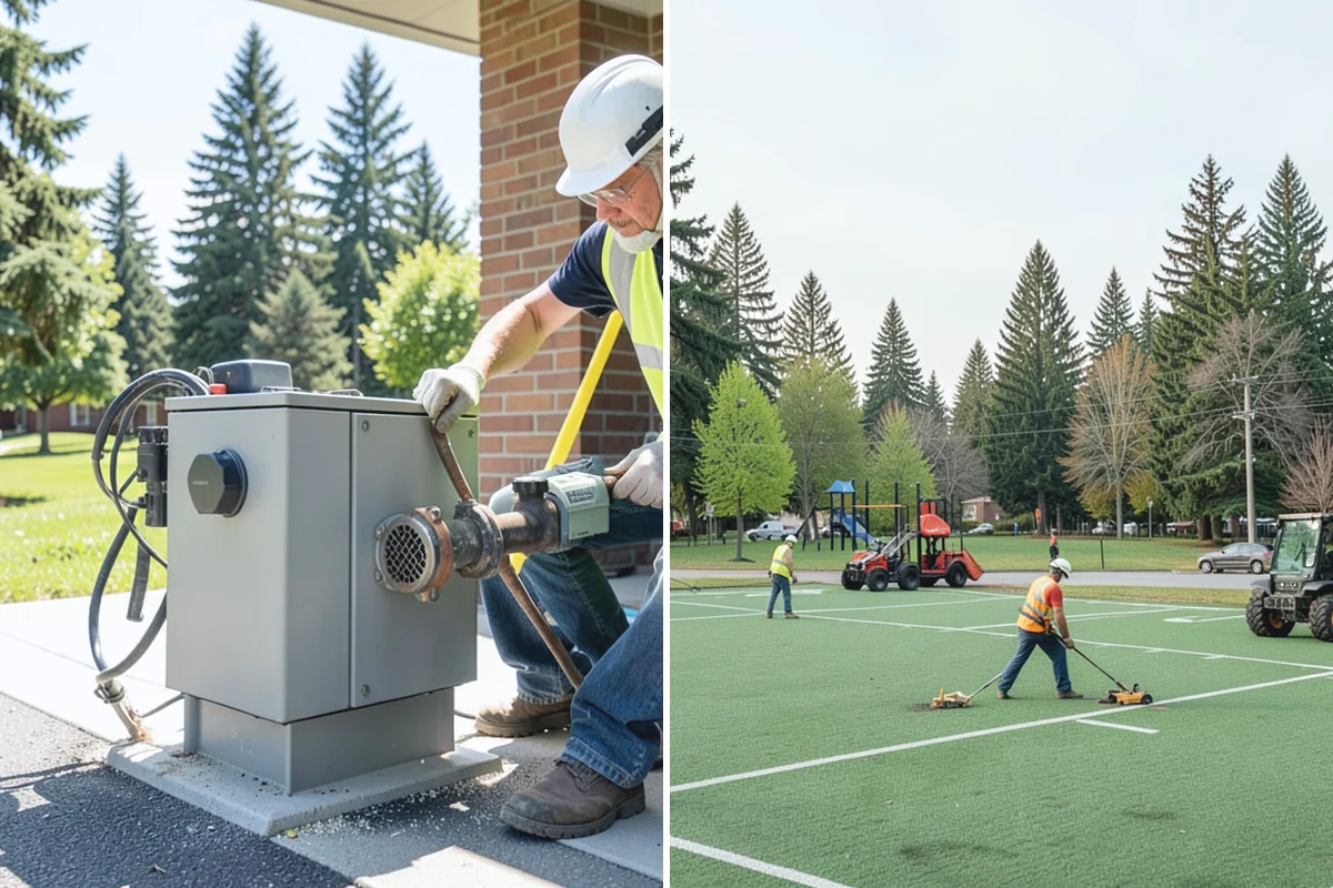Court Resurfacing in Roy, Pierce County, WA - Assess slab condition, cracking, and drainage with staff