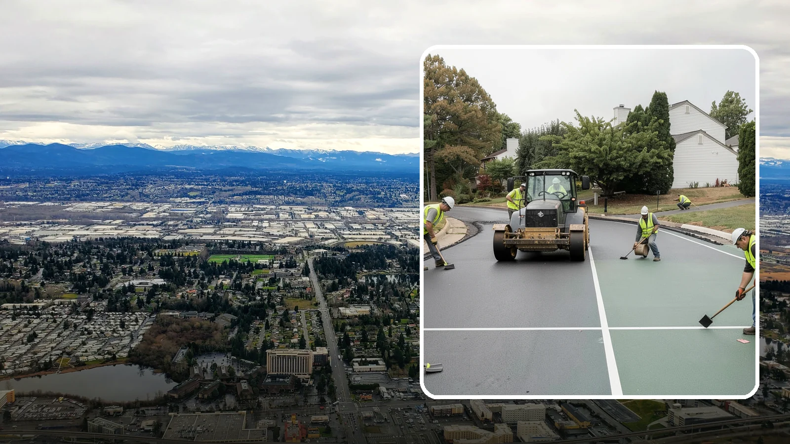 Court Resurfacing in SeaTac, King County, WA - Resurfacing of tennis, pickleball, and multi-sport courts to restore a safe, uniform playing surface.