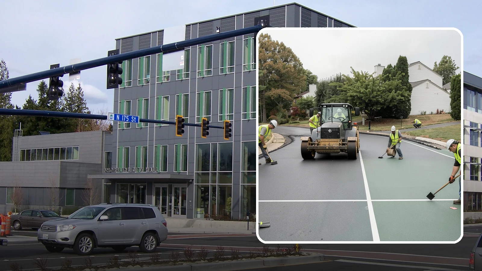 Court Resurfacing in Shoreline, King County, WA - Resurfacing of tennis, pickleball, and multi-sport courts to restore a safe, uniform playing surface.