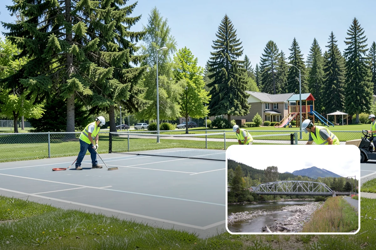 Court Resurfacing in Skykomish, King County, WA - Removes trip hazards and restores true ball bounce