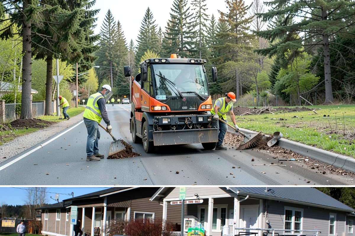 Court Resurfacing in South Prairie, Pierce County, WA - Court resurfacing requires warm, dry conditions, so it is scheduled in the summer months across Western Washington.