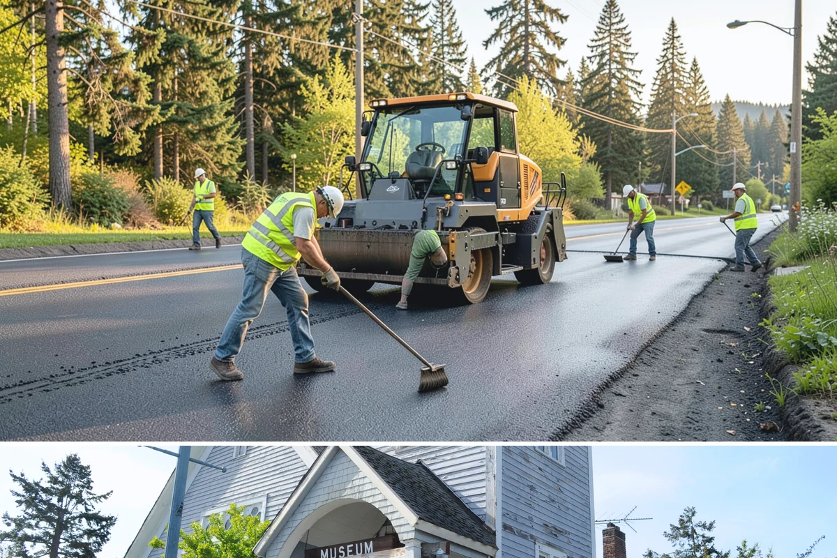 Court Resurfacing in Steilacoom, Pierce County, WA - Court resurfacing requires warm, dry conditions, so it is scheduled in the summer months across Western Washington.