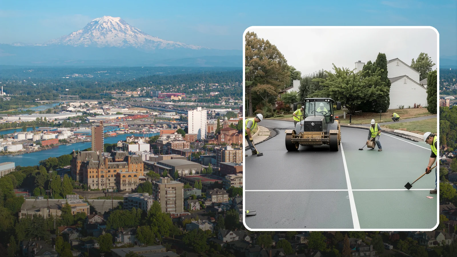 Court Resurfacing in Tacoma, Pierce County, WA - Resurfacing of tennis, pickleball, and multi-sport courts to restore a safe, uniform playing surface.