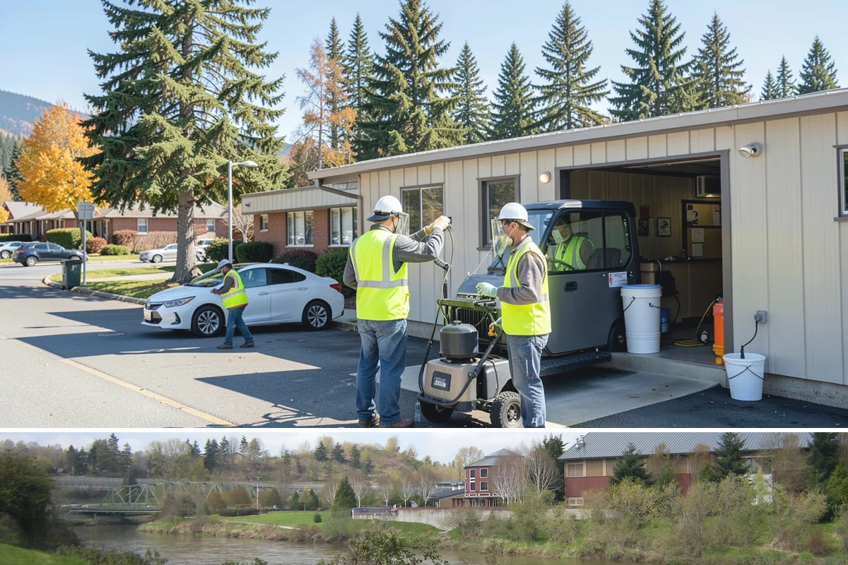 Court Resurfacing in Tukwila, King County, WA - Court resurfacing requires warm, dry conditions, so it is scheduled in the summer months across Western Washington.