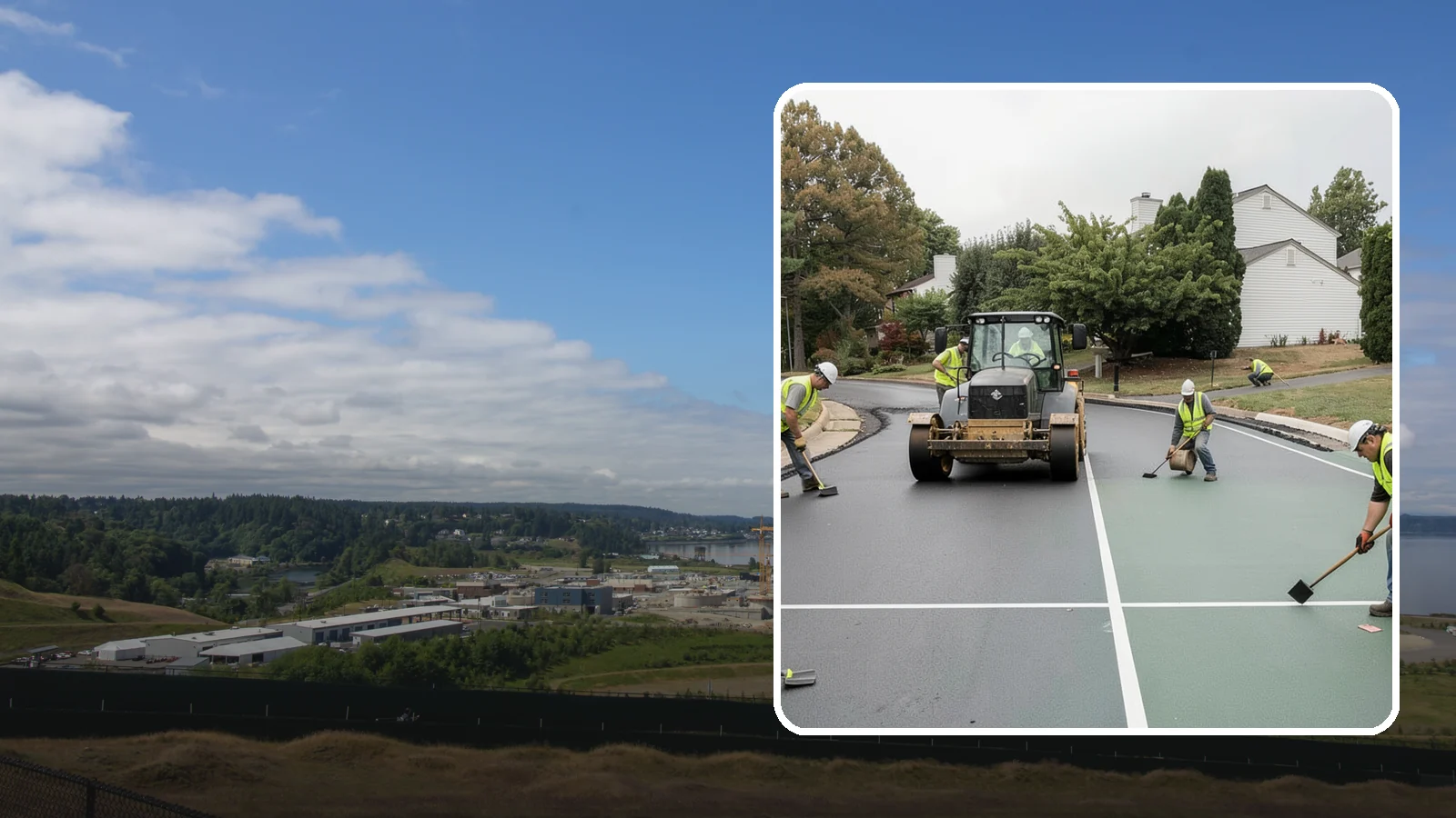 Court Resurfacing in University Place, Pierce County, WA - Resurfacing of tennis, pickleball, and multi-sport courts to restore a safe, uniform playing surface.