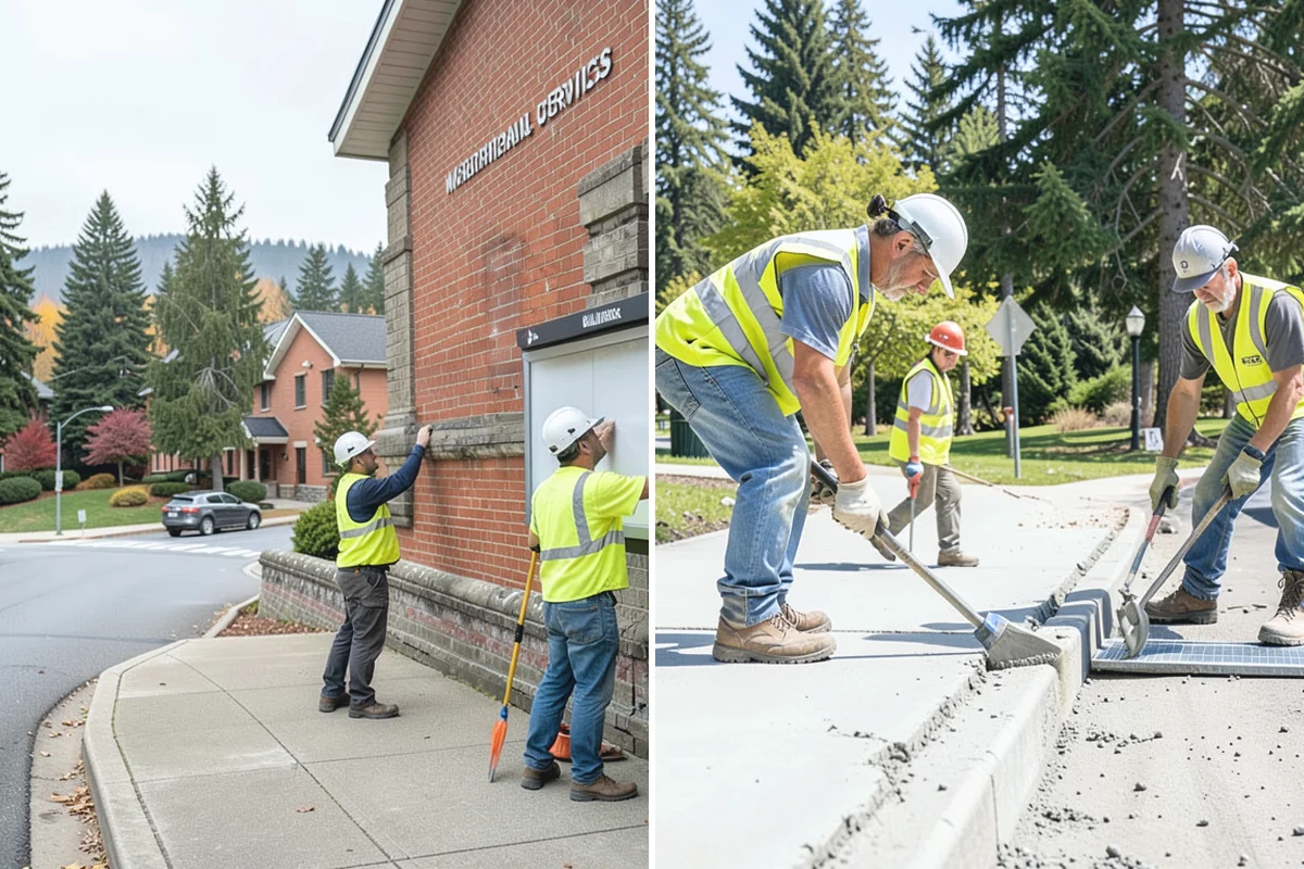 Court Resurfacing in Woodinville, King County, WA - Assess slab condition, cracking, and drainage with staff