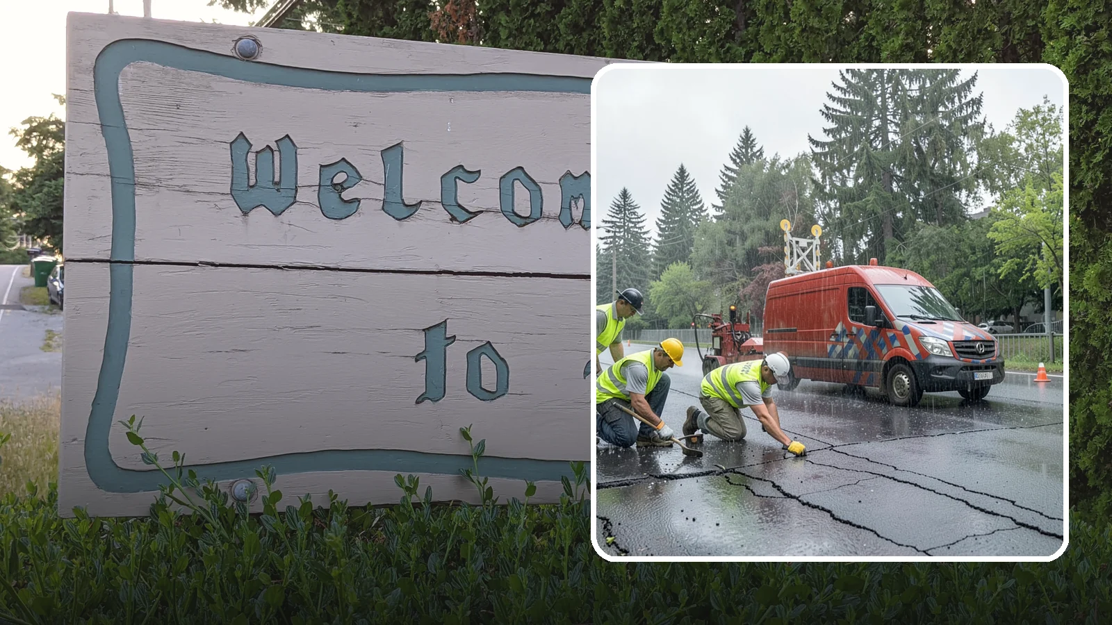 Crack Sealing in Brier, Snohomish County, WA - Timely crack sealing blocks water intrusion and extends the service life of public asphalt.