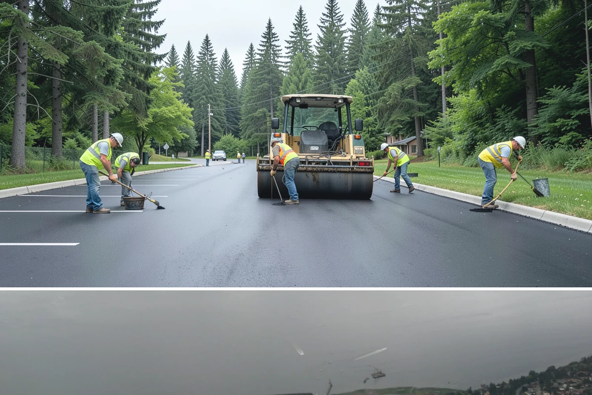 Crack Sealing in Des Moines, King County, WA - Dry summer and early-fall conditions are essential so cracks are clean and dry enough for the sealant to bond.