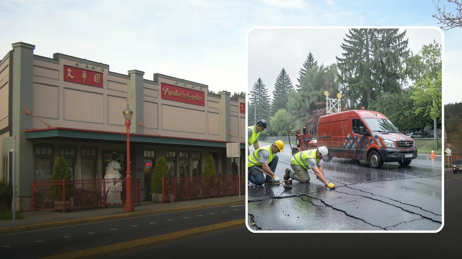Crack Sealing in Issaquah, King County, WA - Timely crack sealing blocks water intrusion and extends the service life of public asphalt.