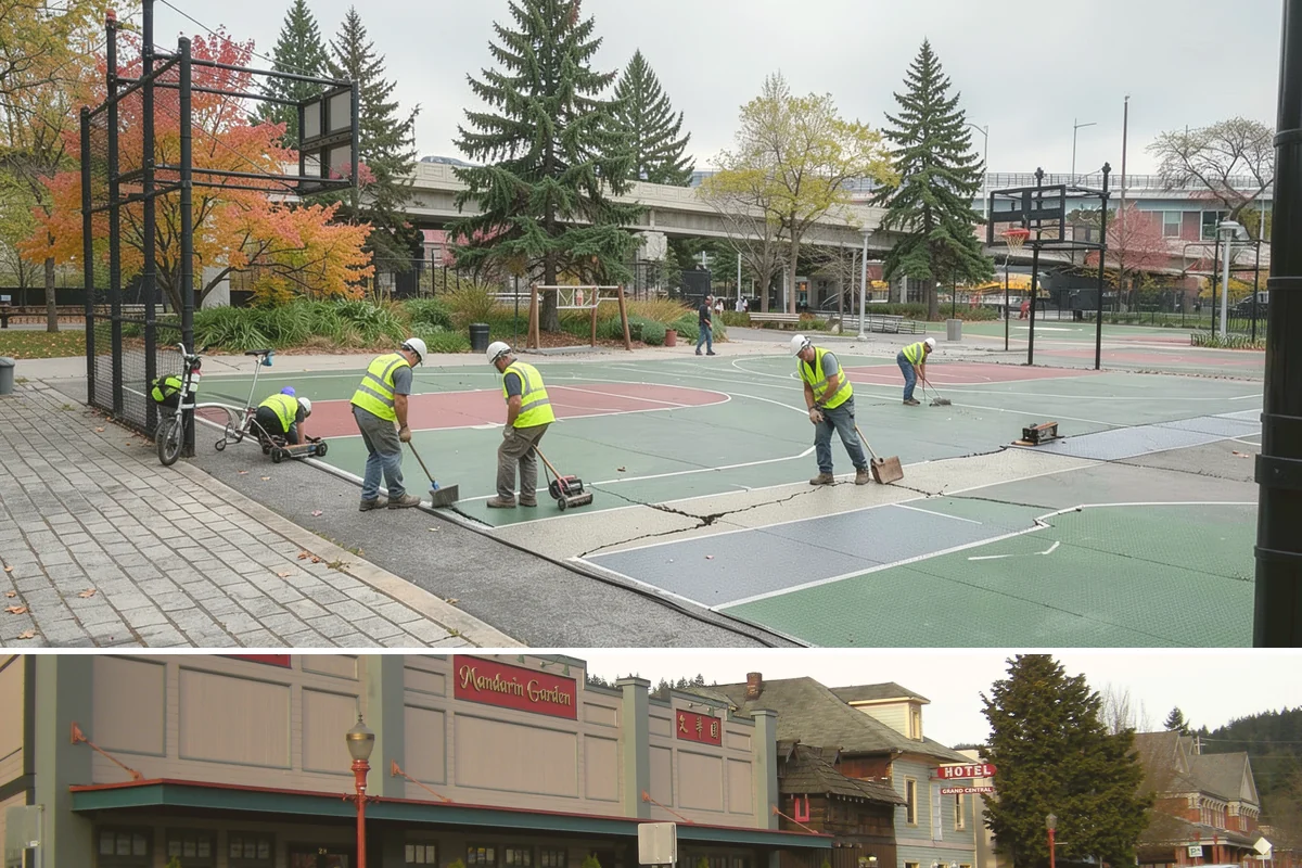 Crack Sealing in Issaquah, King County, WA - Dry summer and early-fall conditions are essential so cracks are clean and dry enough for the sealant to bond.