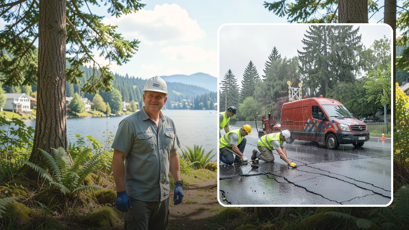 Crack Sealing in Milton, King County, WA - Timely crack sealing blocks water intrusion and extends the service life of public asphalt.