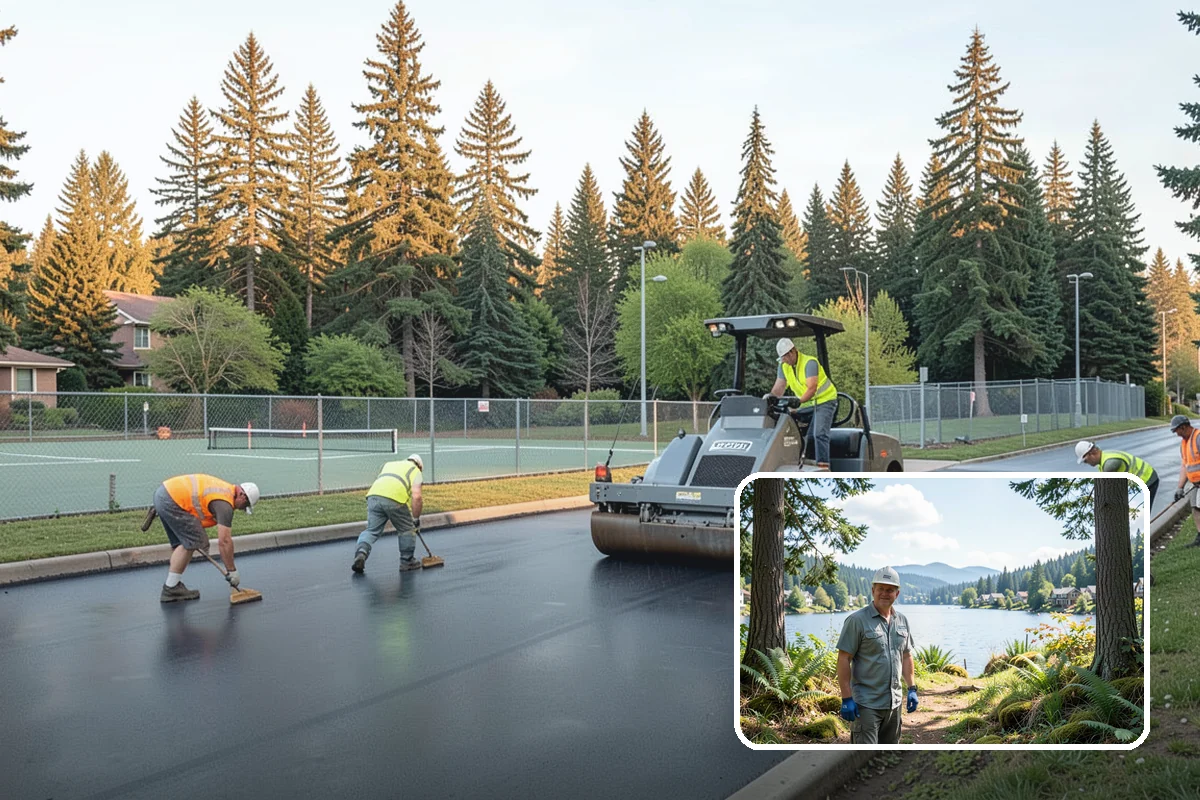 Crack Sealing in Milton, King County, WA - Water intrusion blocked before base damage