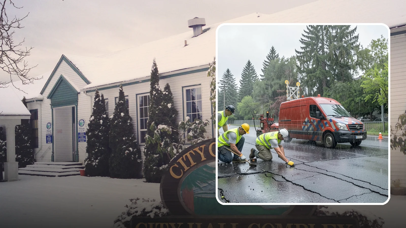 Crack Sealing in Pacific, King County, WA - Timely crack sealing blocks water intrusion and extends the service life of public asphalt.