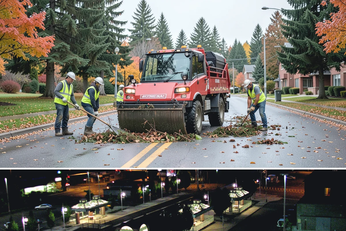 Crosswalk Painting in Auburn, King County, WA - Crews prioritize crosswalk work in late summer ahead of the back-to-school surge in pedestrian activity.