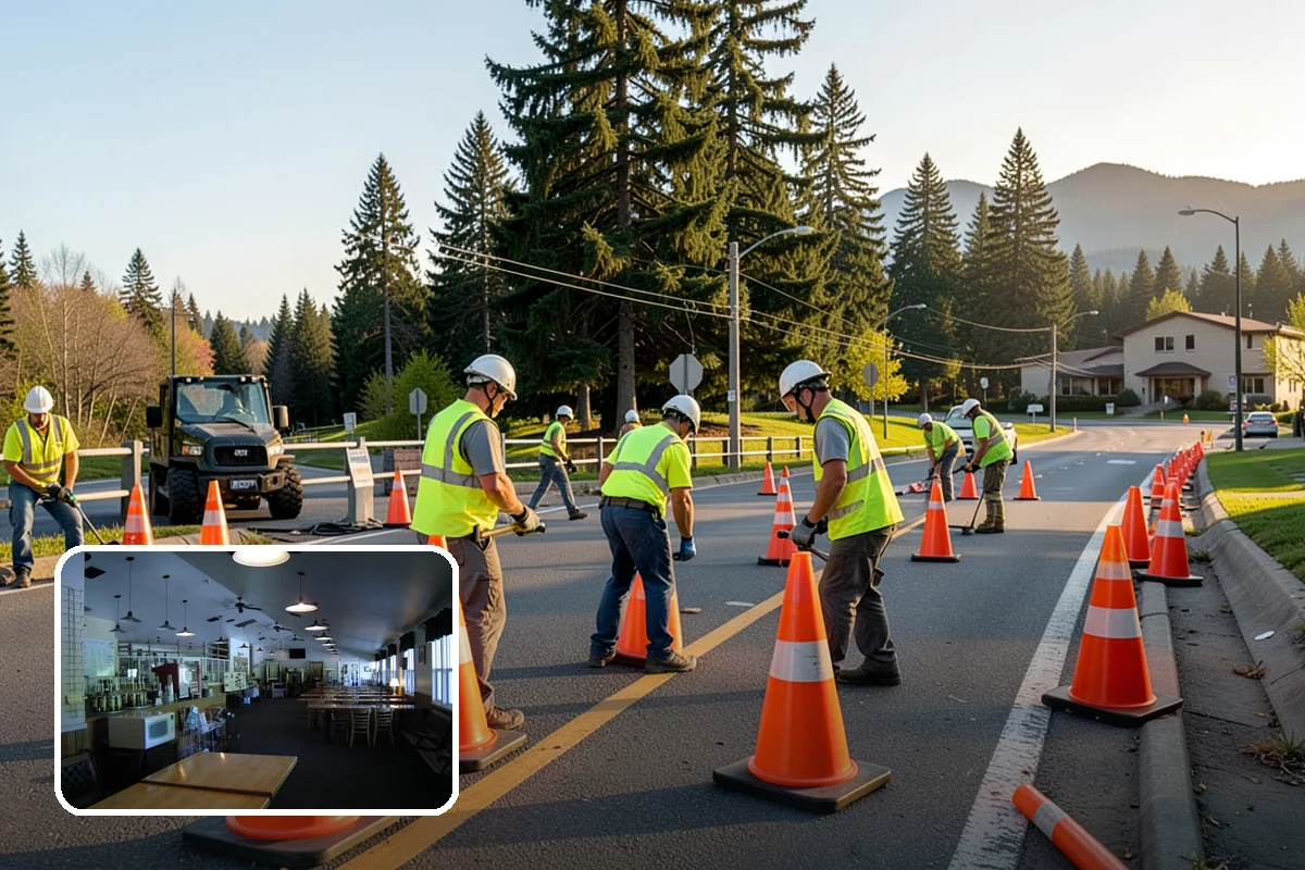 Crosswalk Painting in Black Diamond, King County, WA - High-visibility patterns that protect pedestrians