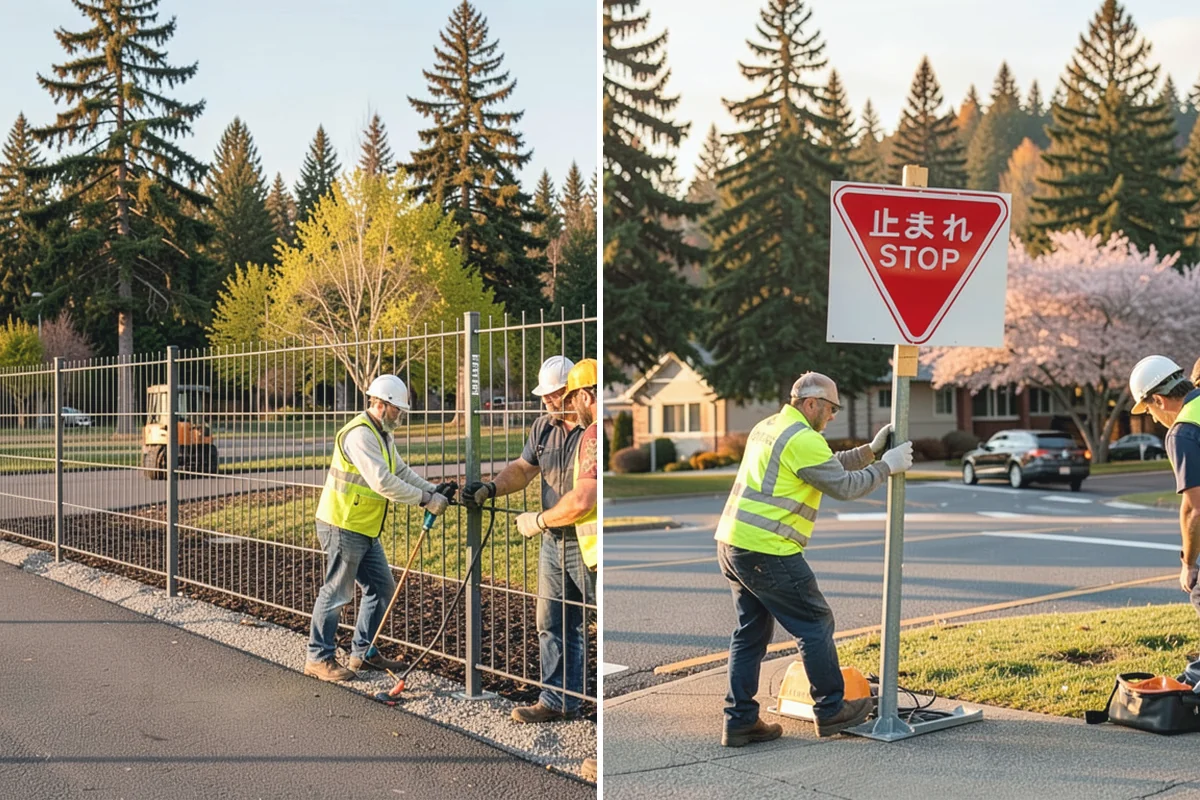 Crosswalk Painting in Bonney Lake, Pierce County, WA - Confirm crossing location, pattern, and material
