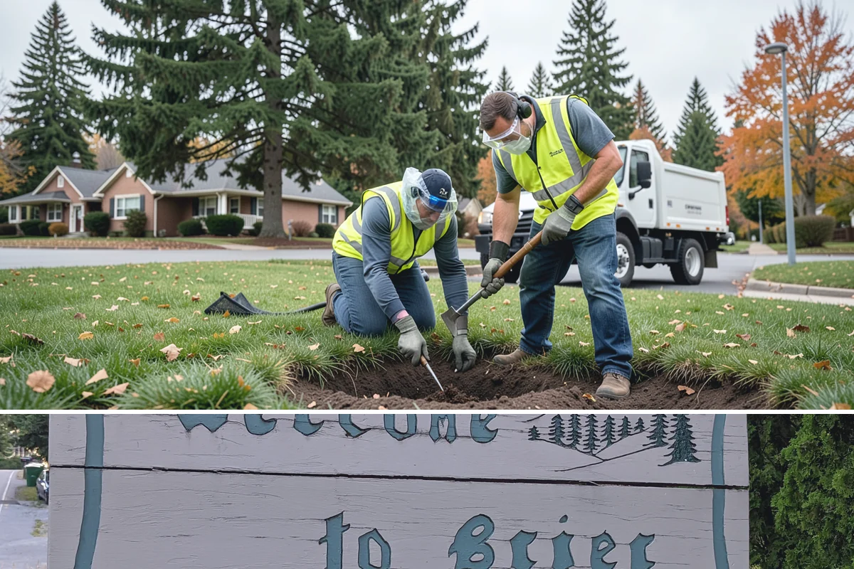 Crosswalk Painting in Brier, Snohomish County, WA - Crews prioritize crosswalk work in late summer ahead of the back-to-school surge in pedestrian activity.