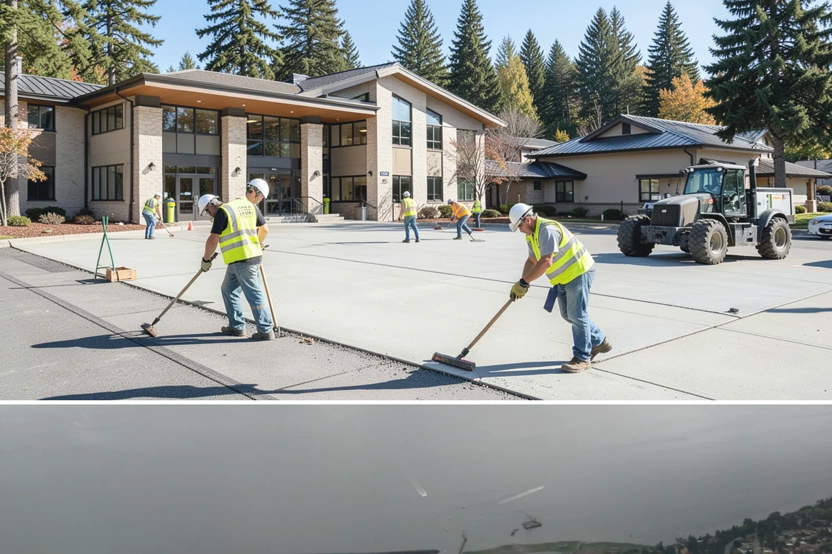 Crosswalk Painting in Des Moines, King County, WA - Crews prioritize crosswalk work in late summer ahead of the back-to-school surge in pedestrian activity.