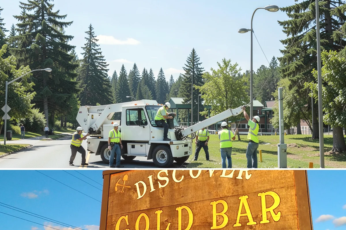 Crosswalk Painting in Gold Bar, Snohomish County, WA - Crews prioritize crosswalk work in late summer ahead of the back-to-school surge in pedestrian activity.