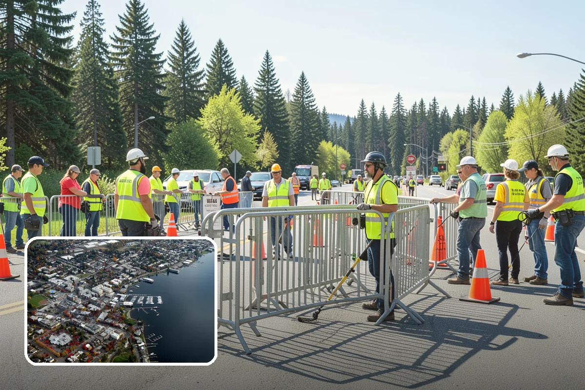 Crosswalk Painting in Kirkland, King County, WA - High-visibility patterns that protect pedestrians