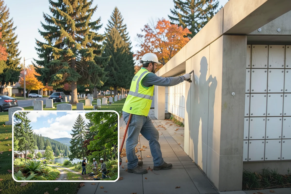 Crosswalk Painting in Lake Forest Park, King County, WA - High-visibility patterns that protect pedestrians