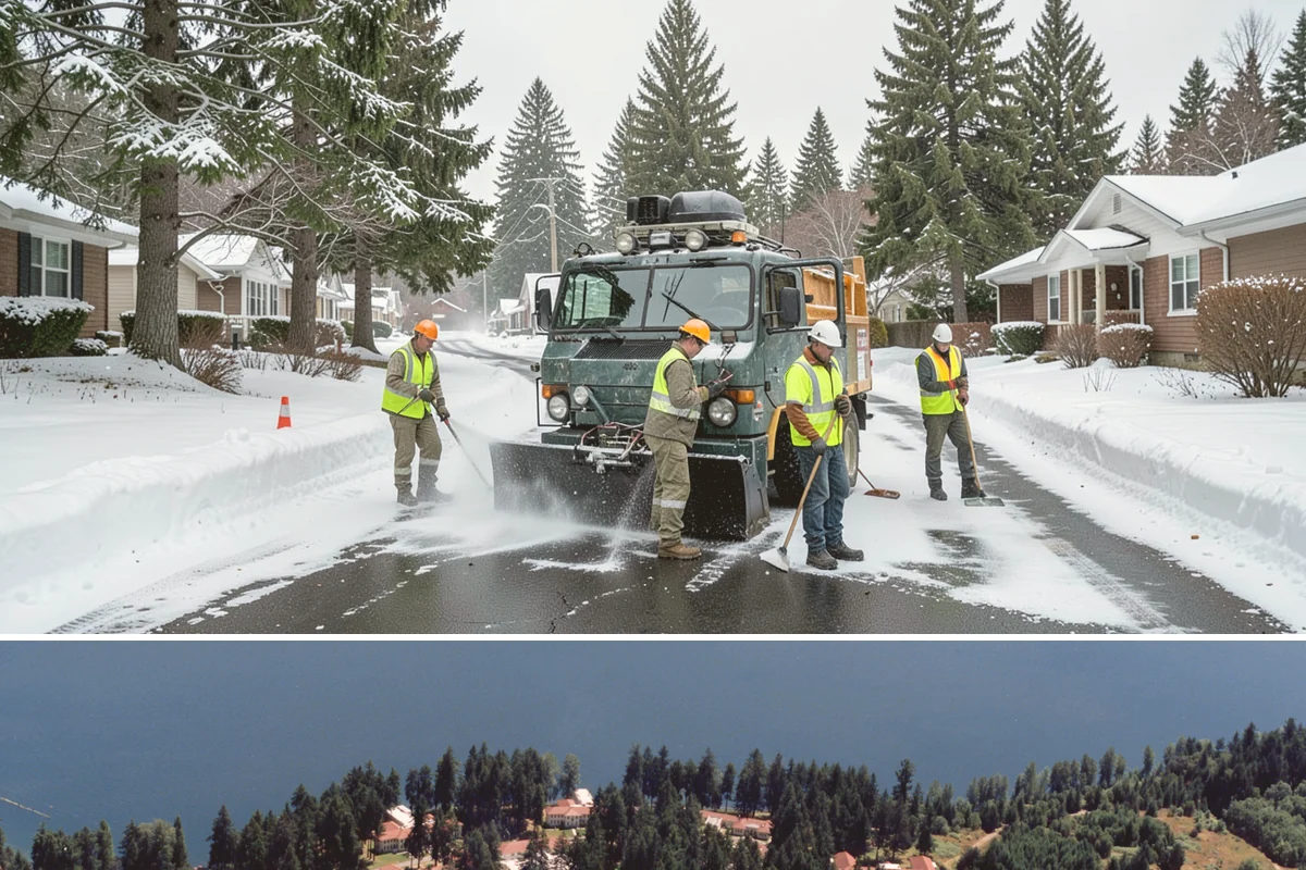 Crosswalk Painting in Lakewood, Pierce County, WA - Crews prioritize crosswalk work in late summer ahead of the back-to-school surge in pedestrian activity.