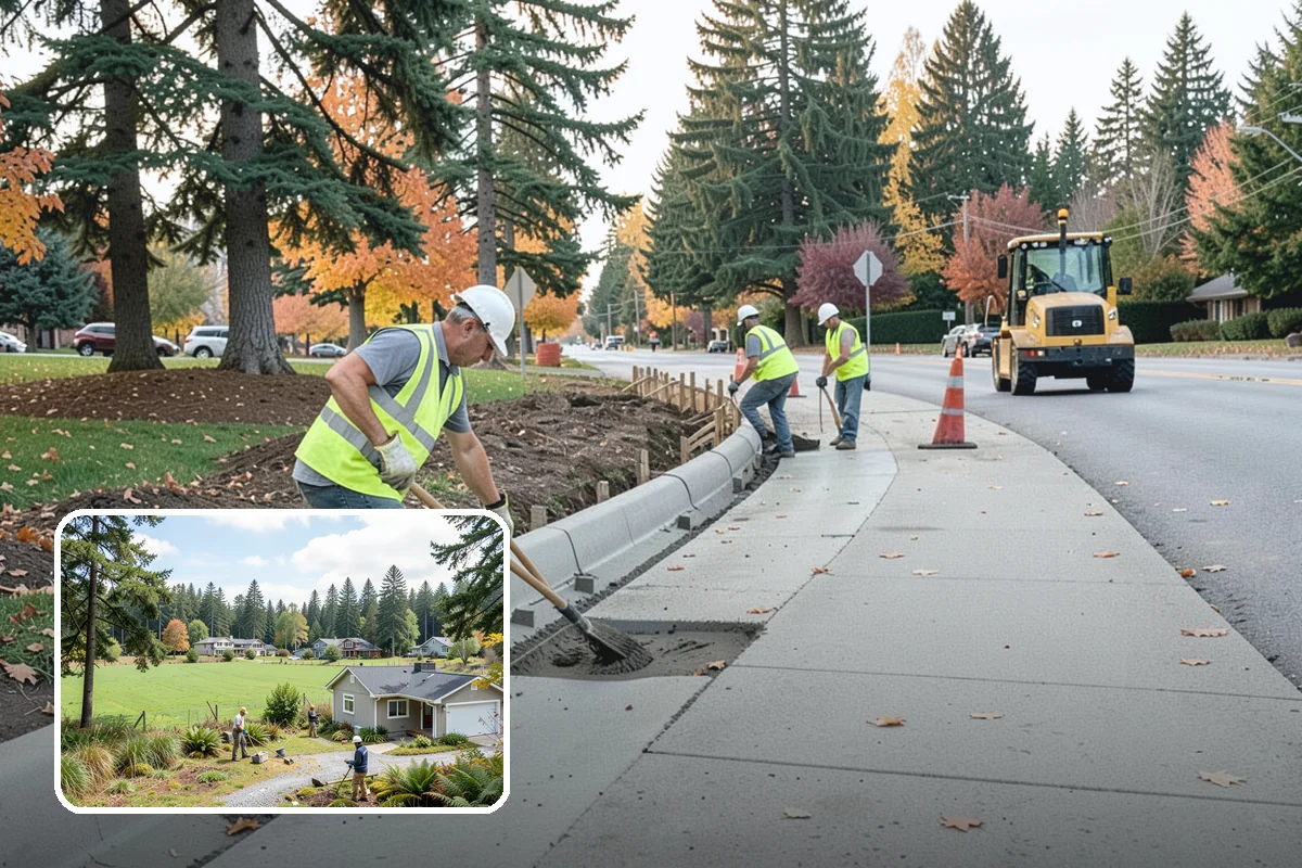 Crosswalk Painting in Lyman, Skagit County, WA - High-visibility patterns that protect pedestrians