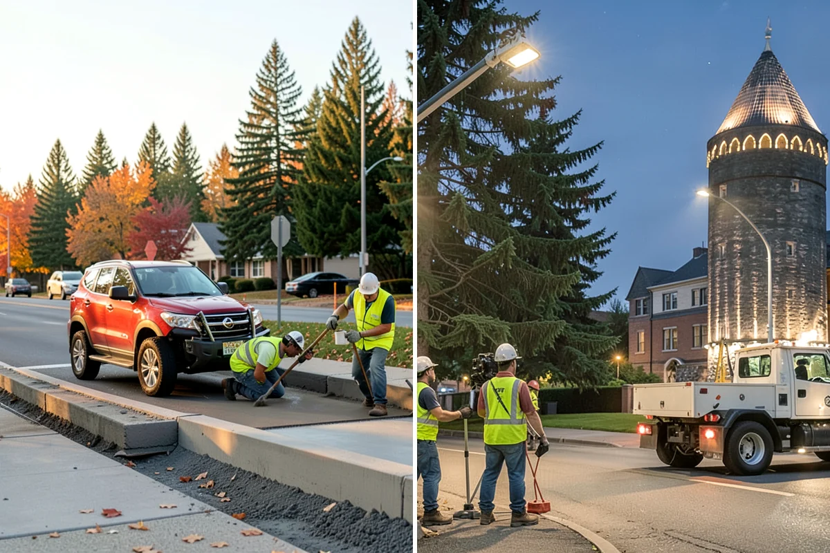 Crosswalk Painting in Lyman, Skagit County, WA - Confirm crossing location, pattern, and material