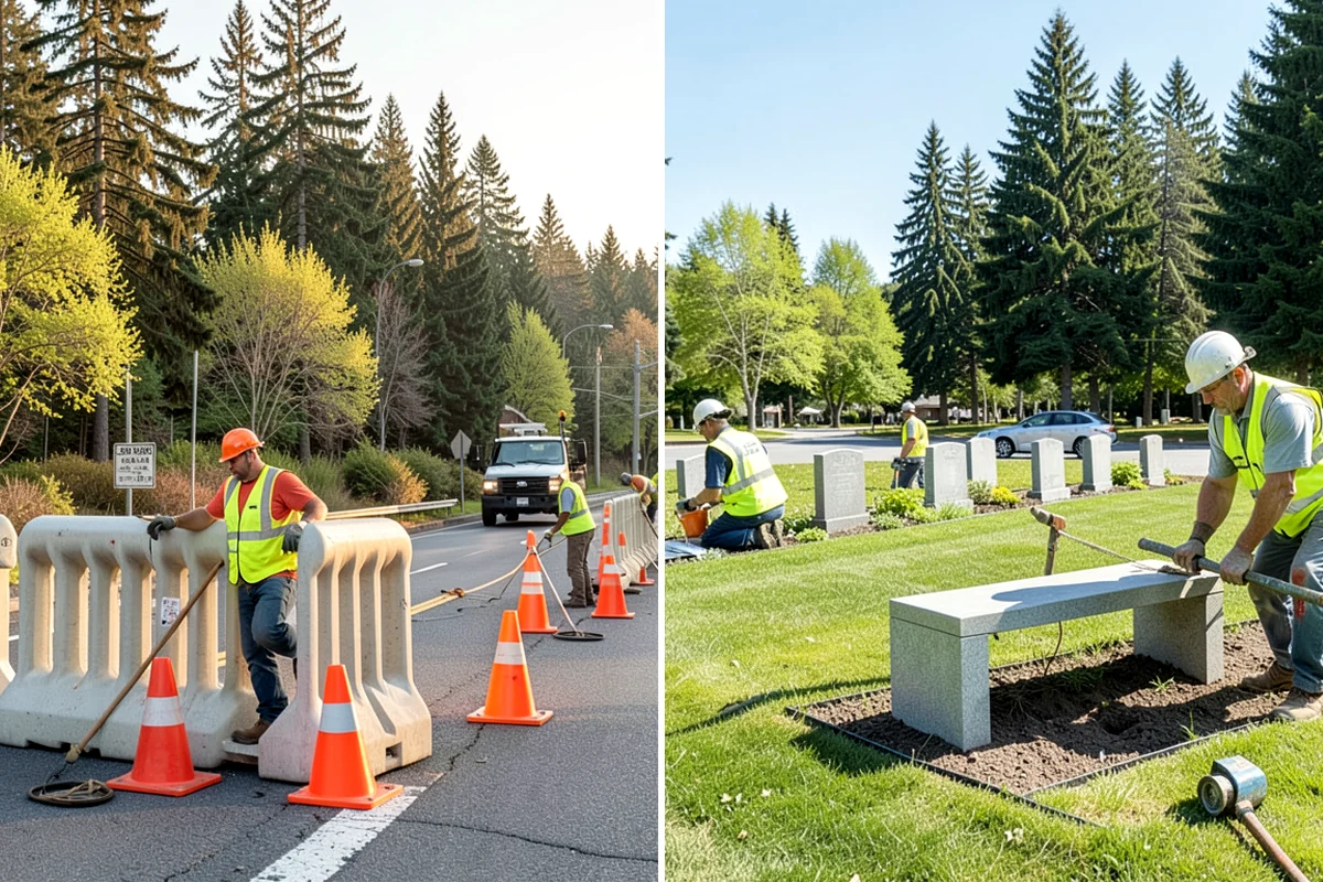 Crosswalk Painting in Maple Valley, King County, WA - Confirm crossing location, pattern, and material