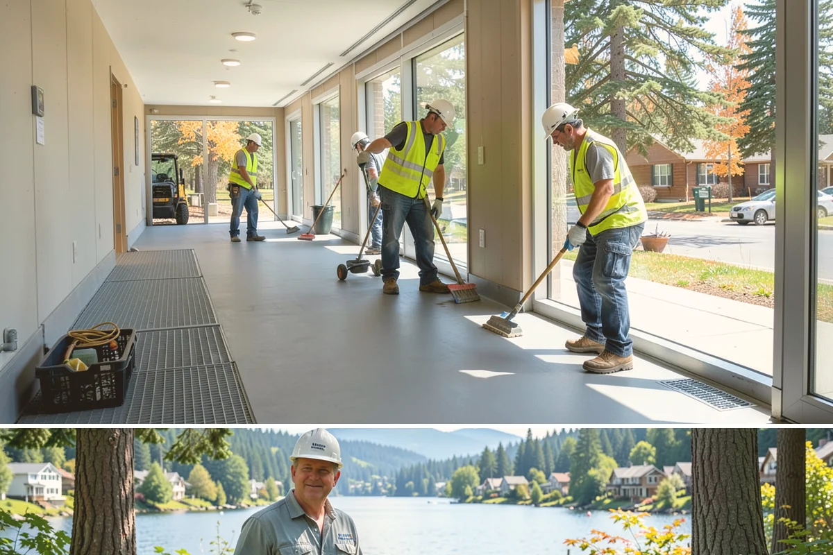 Crosswalk Painting in Milton, King County, WA - Crews prioritize crosswalk work in late summer ahead of the back-to-school surge in pedestrian activity.