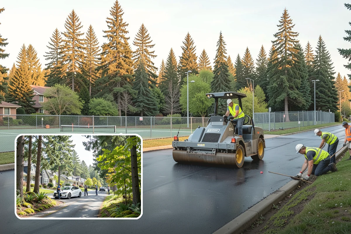 Crosswalk Painting in Normandy Park, King County, WA - High-visibility patterns that protect pedestrians