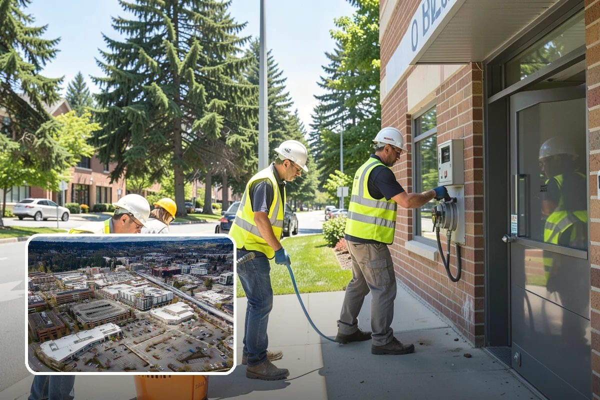 Crosswalk Painting in Redmond, King County, WA - High-visibility patterns that protect pedestrians