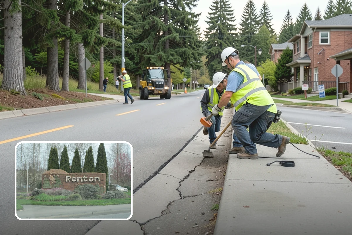 Crosswalk Painting in Renton, King County, WA - High-visibility patterns that protect pedestrians