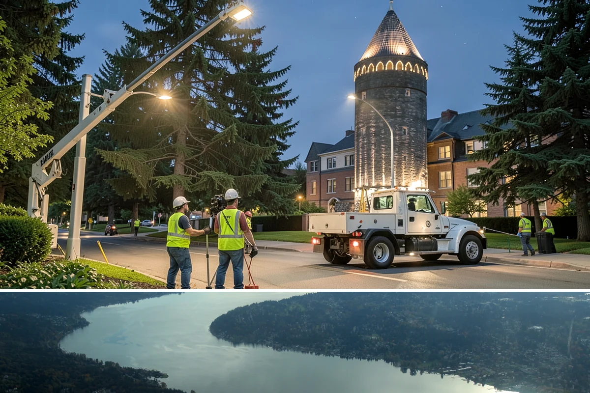 Crosswalk Painting in Sammamish, King County, WA - Crews prioritize crosswalk work in late summer ahead of the back-to-school surge in pedestrian activity.