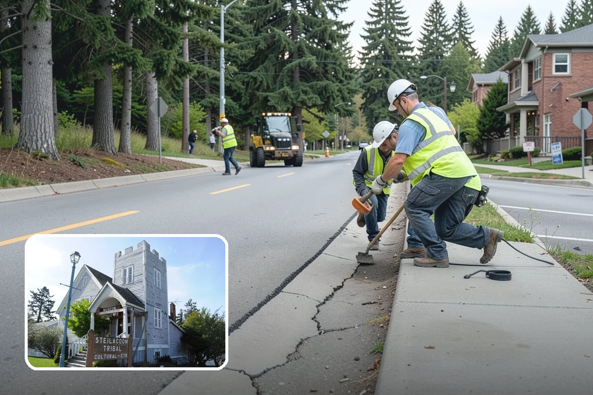 Crosswalk Painting in Steilacoom, Pierce County, WA - High-visibility patterns that protect pedestrians