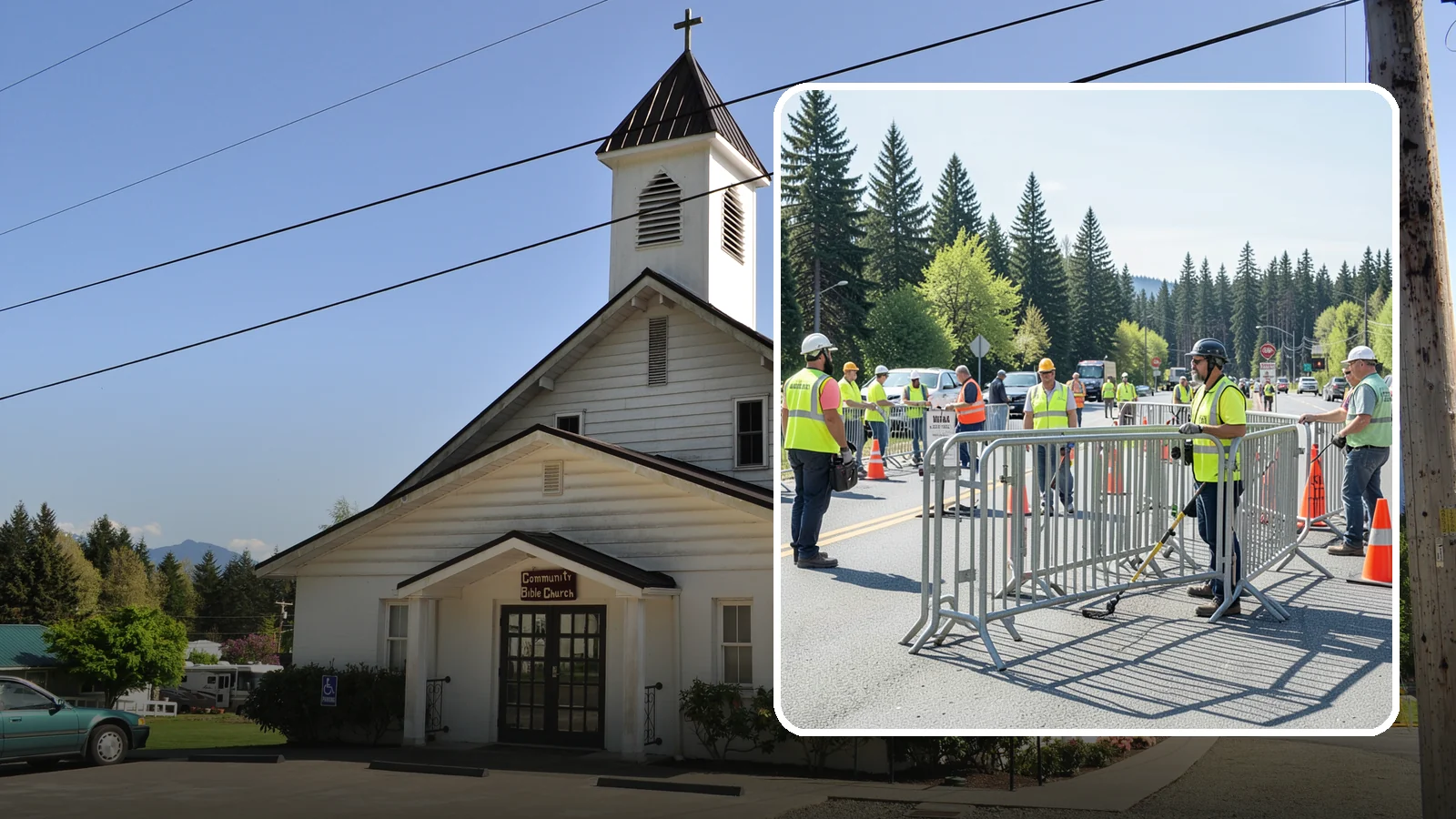 Crowd Control Barriers in Concrete, Skagit County, WA - Crowd control barriers guide pedestrians and secure event perimeters at public gatherings.