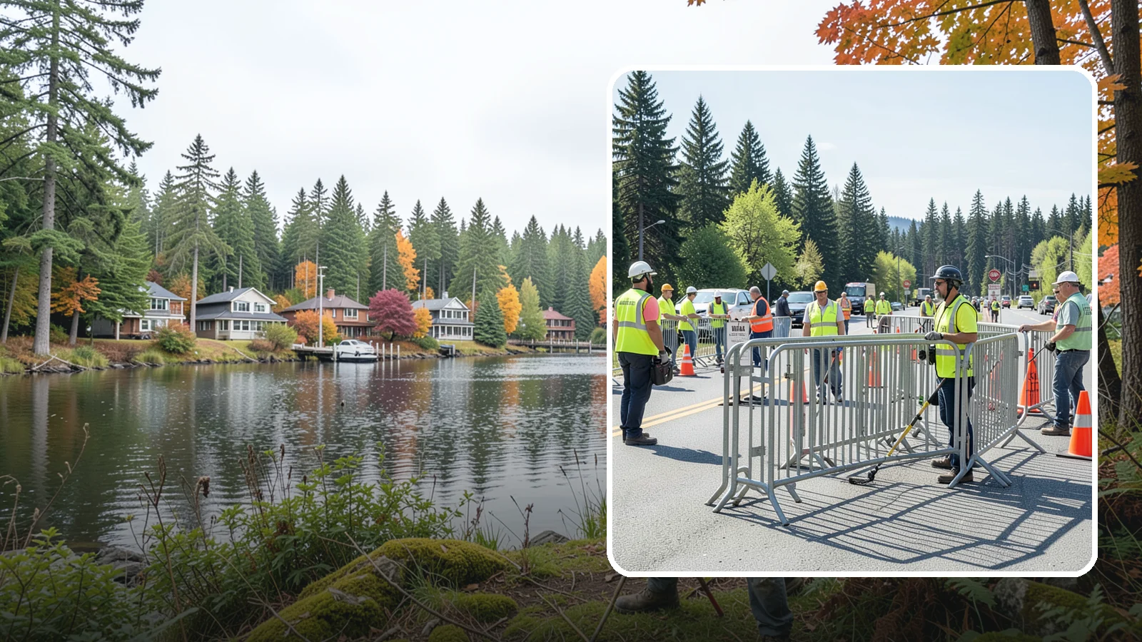 Crowd Control Barriers in La Conner, Skagit County, WA - Crowd control barriers guide pedestrians and secure event perimeters at public gatherings.