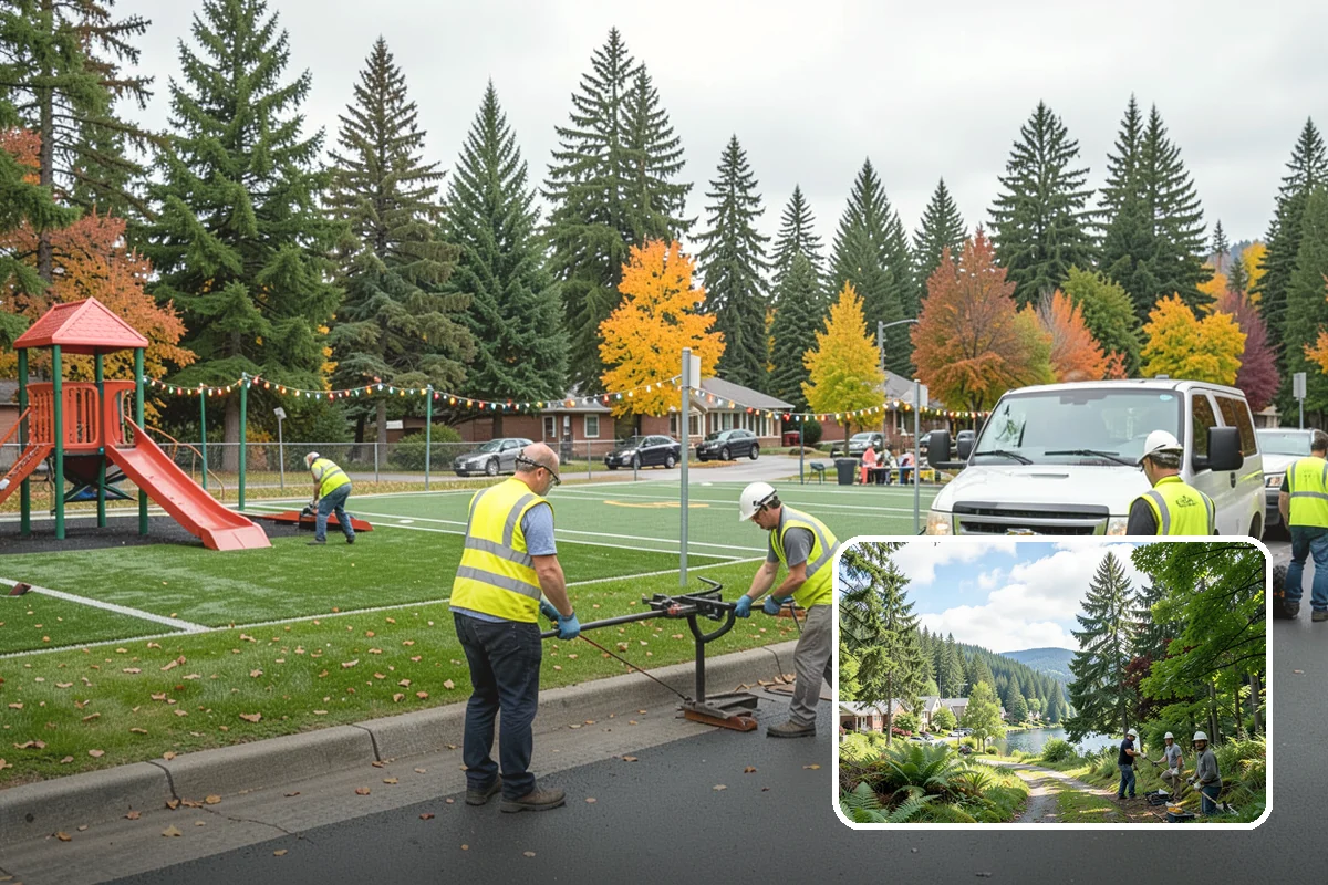 Crowd Control Barriers in Lake Forest Park, King County, WA - Clear pedestrian channeling at events