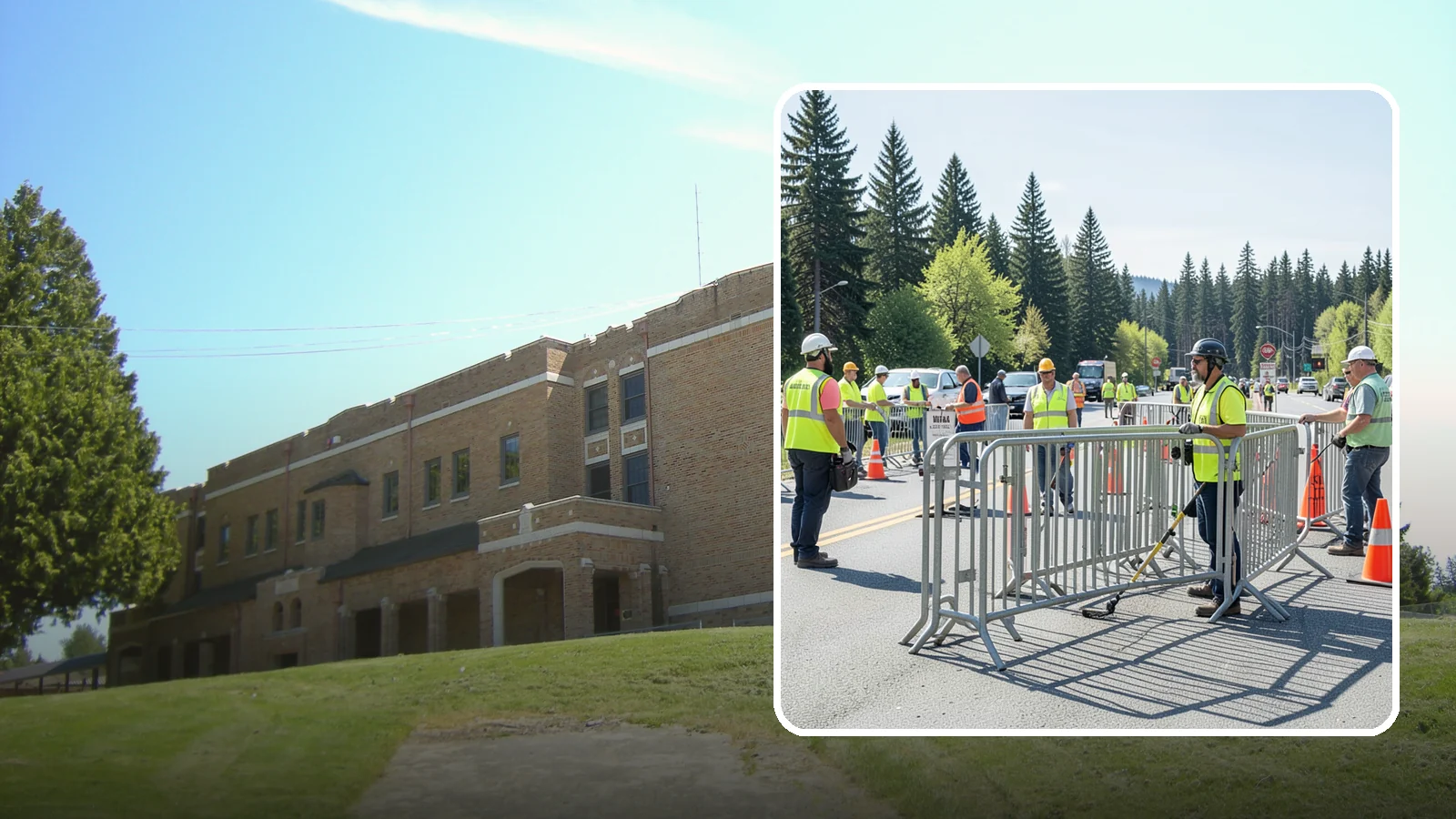 Crowd Control Barriers in Maple Valley, King County, WA - Crowd control barriers guide pedestrians and secure event perimeters at public gatherings.