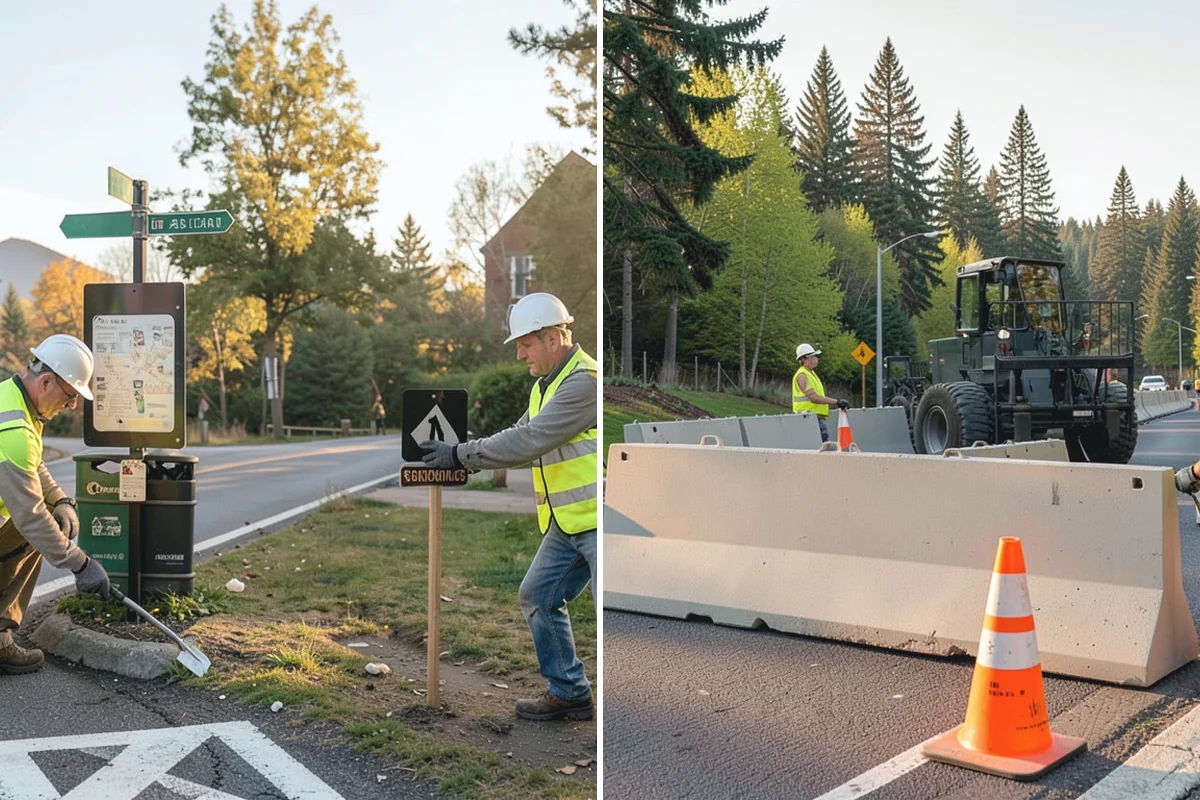 Crowd Control Barriers in Medina, King County, WA - Review the event plan and barrier layout
